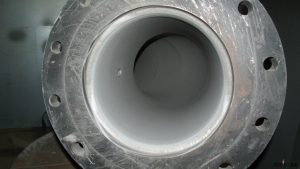 Pipe bend with a wear resistant coating